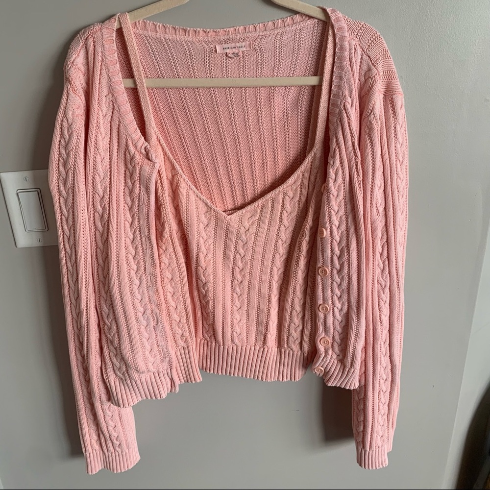 American Eagle Sweater Cardigan Set